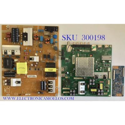 KIT DE TARJETAS PARA TV VIZIO / MAIN XFCB02K009 / 715G7126-M01-000-004K / FUENTE ADTVE2420AD4 / 715G6973-P01-000-002H / T-CON 5550T15C11 / PANEL TPT500J1-HVN07.U REVS600E / MODELO E50-C1 LTCWSKBR